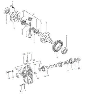 (New) 924/944 Differential Bearing