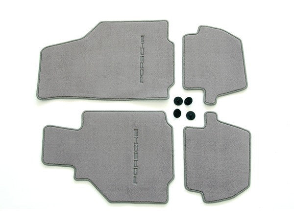 (New) 996 Cabriolet/Coupe Set of Four Graphite Grey Floor Mats - 1998-2005