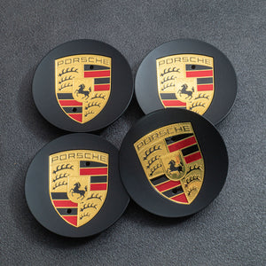 全てのアイテム Cayman 718 New) GT4/Spyder Set Hubcap Crest Colored Black キッズコスチュームアクセサリー