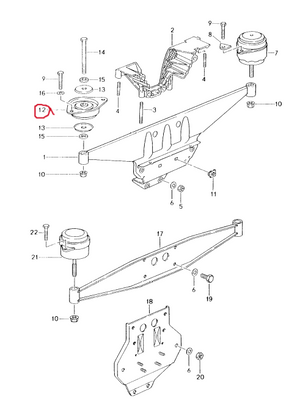 (New) 911 RS Engine Mount - 1992, (95-96)