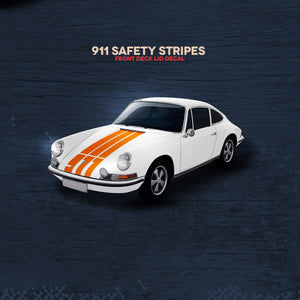 (New) '911' Single-Colored Front Hood Decal - 1974-89