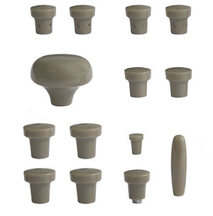 (New) 356 A Gray Dash Knob Set - 1955-59