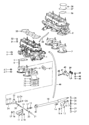 (New) 911T/914-6 Zenith Carburetor Linkage - 1970-72