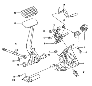 (New) 911 Foot Brake Lever - 1995-98