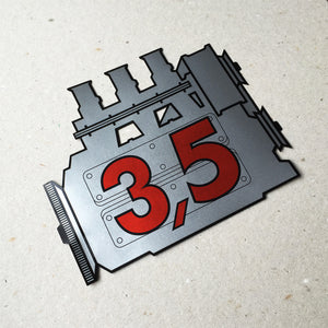 (New) 911 Rear Window 3.5L Engine Decal