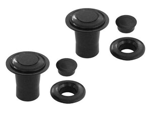 (New) 911/912/914 Black Headrest Grommet Set - 1965-73