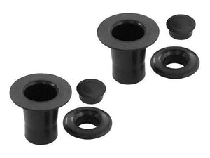 (New) 911/912/914 Black Headrest Grommet Set - 1965-73