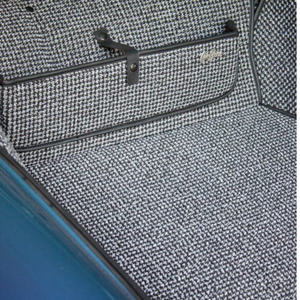 (New) 911/912/930/964/993 Black/Grey Houndstooth Interior Mat Bundle - 1965-98