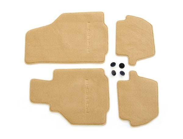 (New) 996 Cabriolet/Coupe Set of Four Savanne Beige Floor Mats - 1998-2005