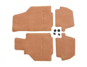 (New) 996 Cabriolet/Coupe Set of Four Brown Floor Mats - 1998-2005