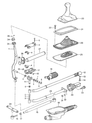 (New) 911 Lower Shift Boot - 1990-98