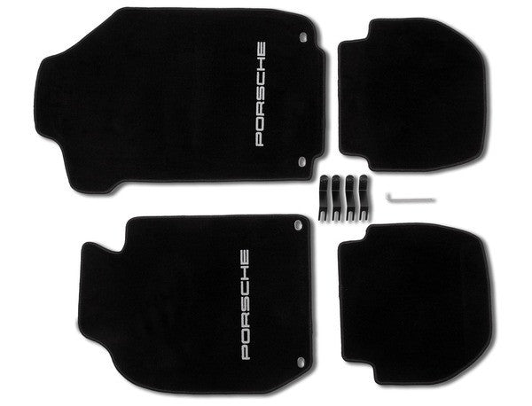 (New) 911 Coupe Set of Four LHD Black Floor Mats - 1983-89