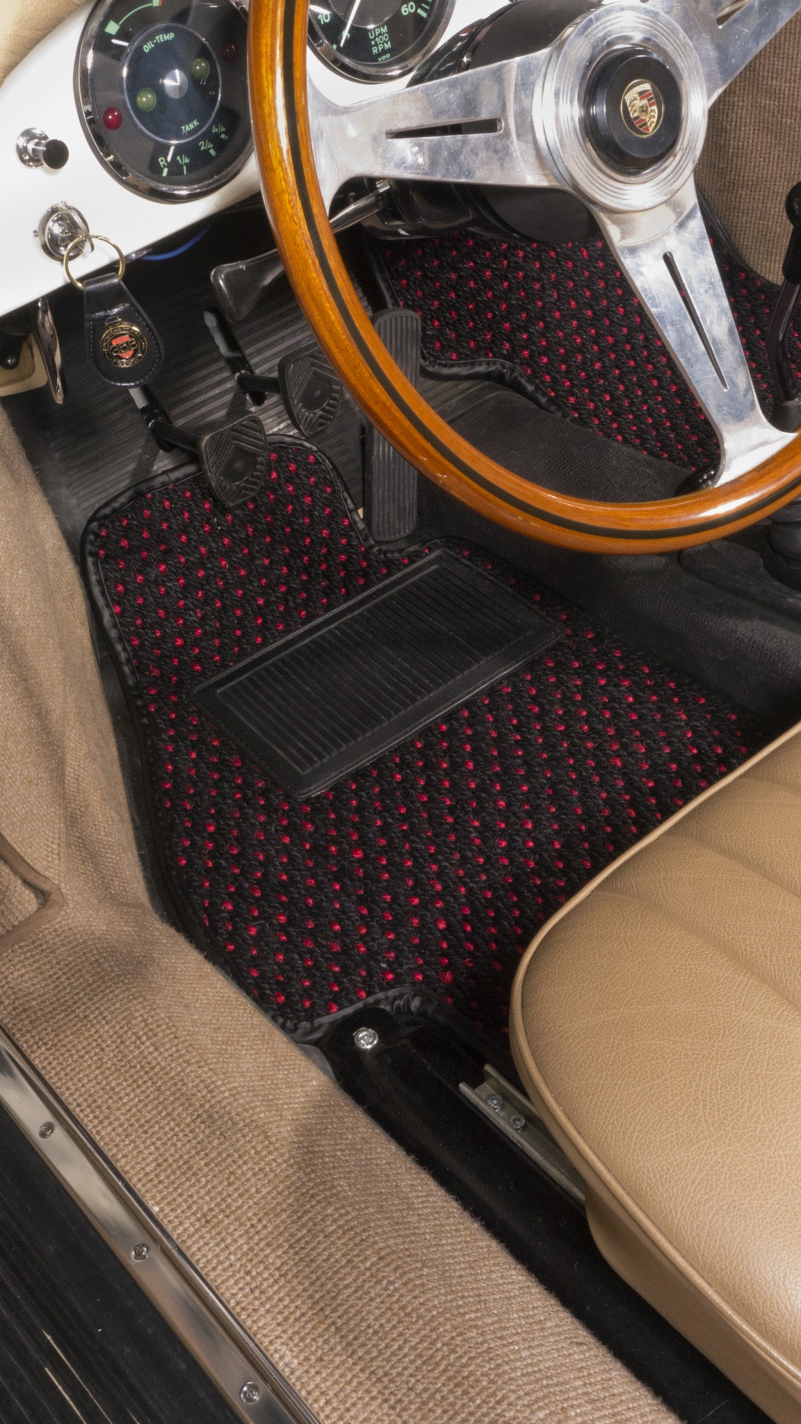 (New) #51 Black and Red CoCo Mats - Two Piece or Four Piece