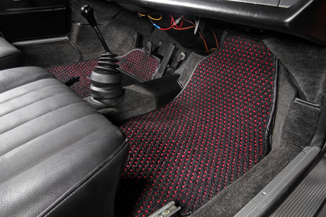 (New) #51 Black and Red CoCo Mats - Two Piece or Four Piece