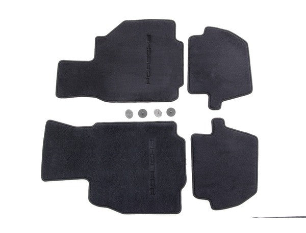 (New) 996 Cabriolet/Coupe Set of Four Black Floor Mats - 1998-2005