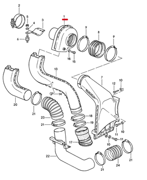 (New) 911 Blower Motor Assembly Engine Compartment - 1984-94