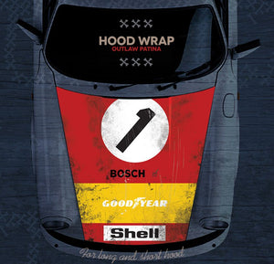 (New) 911/912/930/964 Front Hood Historic Livery Wrap - 1965-94