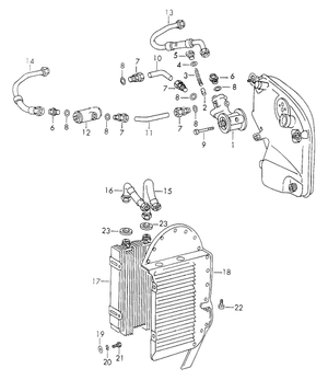 (New) 911S Oil Filter Console - 1969-71