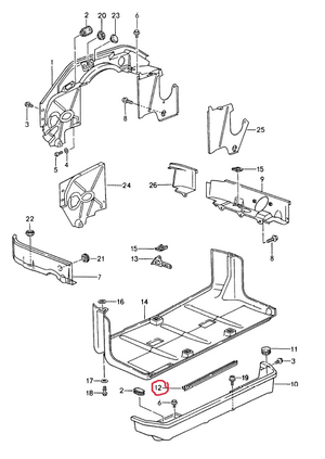 (New) 911 Engine Compartment Seal - 1989-98