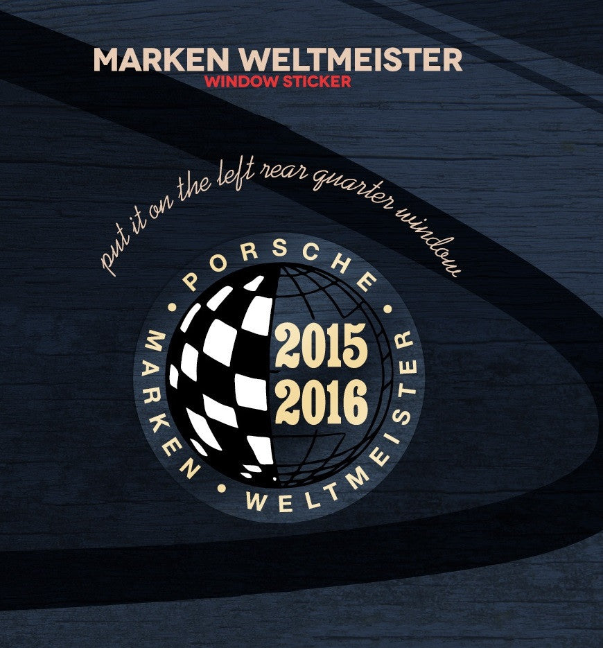 (New) 911 Marken Weltmeister Decal - 2015-16