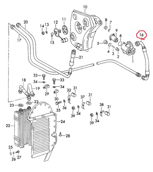 (New) 72-911S Oil Hose to Console
