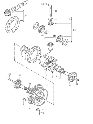 (Used) 924/944 drive flange 1976-91