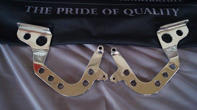 (New) 964/993 Pair of Aluminum Light Weight Engine Lid Hinges - 1989-98