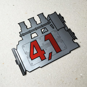 (New) 911 Rear Window 4.1L Engine Decal