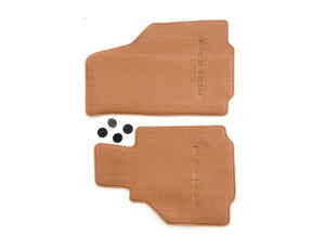 (New) 986 Boxster Set of Two Brown Floor Mats - 1997-2004