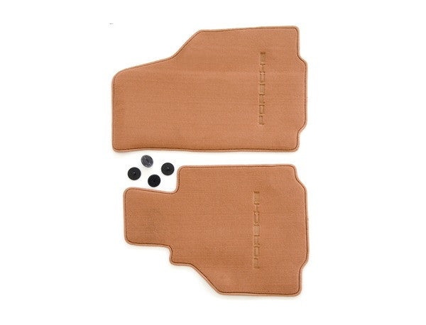 (New) 986 Boxster Set of Two Brown Floor Mats - 1997-2004