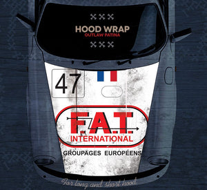 (New) 911/912/930/964 Front Hood Historic Livery Wrap - 1965-94