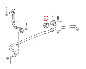 (New) 911 Front Stabiliser Bushing 22mm - 1990-98