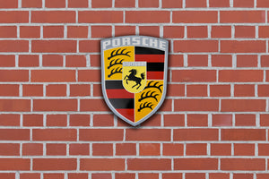 (New) Porsche Crest Enamel Wall Decoration