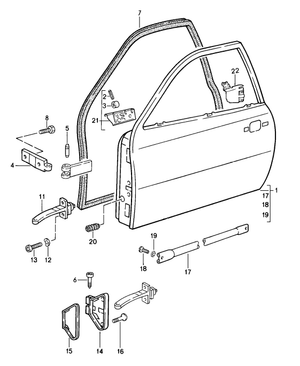 (New) 924/944/968 Door Hinge Pin 1977-95