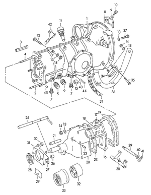 (New) 356 Throttle Reverse Lever on Transmission 1950-59