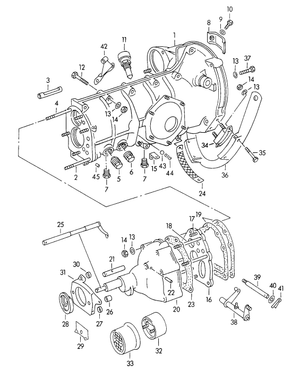 (New) 356 Accelerator Cable Bolt 1950-59