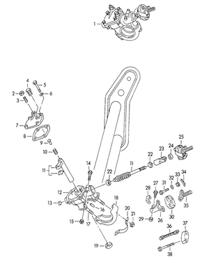 (New) 356 Steering Gear Tab Washer - 1950-65