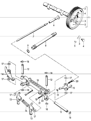 (New) 356/912 Valve Push Rod Steel 1956-69