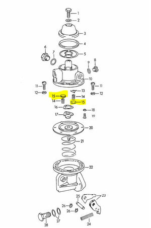 (New) 356 Hex "Plate" Gasket For Pierburg fuel Pump - 1956-64