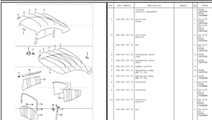 (New) 356 Coupe Electric Sunroof Headliner 1962-65