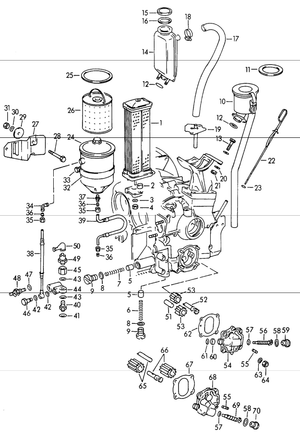 (New) 356/912 Tachometer Drive Gear Plug 1960-69