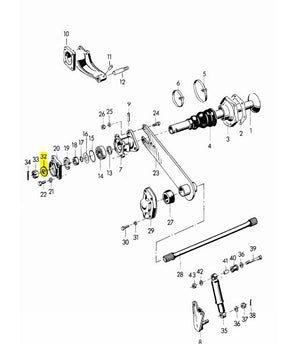 (New) 356 Rear Axle Spacer - 1950-59