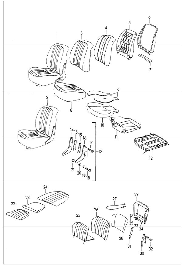 (New) 356 Leather Seat Cover 1957-63