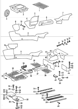 (New) 356 BT6/C Plastic Front Trunk Mat - 1961-65