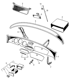 (New) 356 A-B Glove Box Door - 1956-61