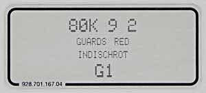 (New) 911/968/993/996 Guards Red Paint Code Decal - 1994-2012