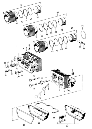 (New) 356/912 Valve Spring Shim 1955-69