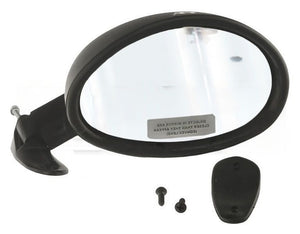 (New) Passenger's Black Vitaloni Californian Mirror w/ Convex Lens