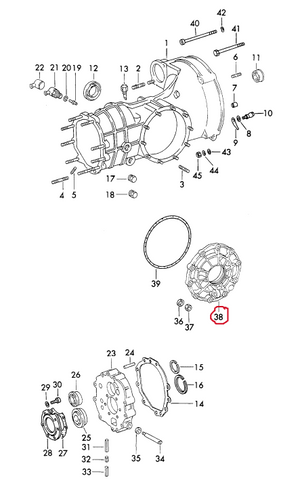 (New) 911 Transmission Side Cover - 1970