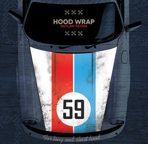 (New) 911/912/930/964 Front Hood Historic Livery Wrap - 1965-94